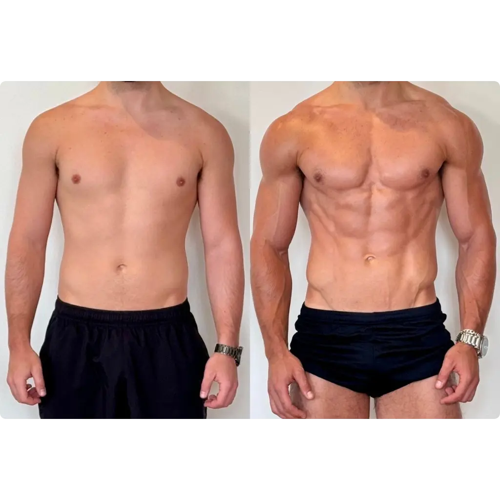 antes e depois de alunos